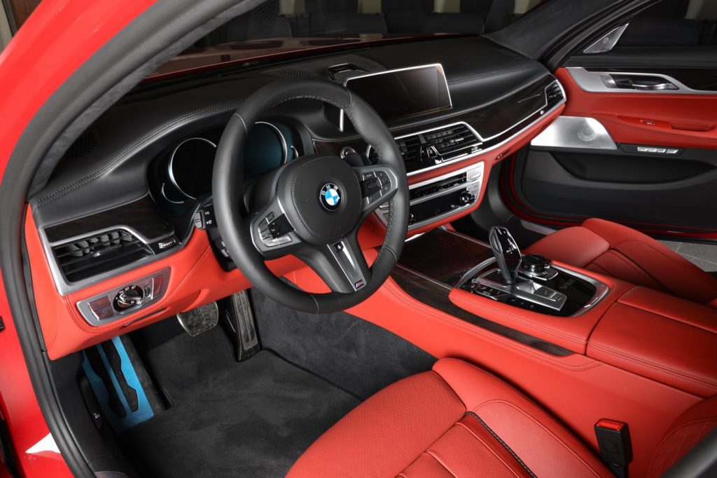 Imola Red BMW M760Li xDrive