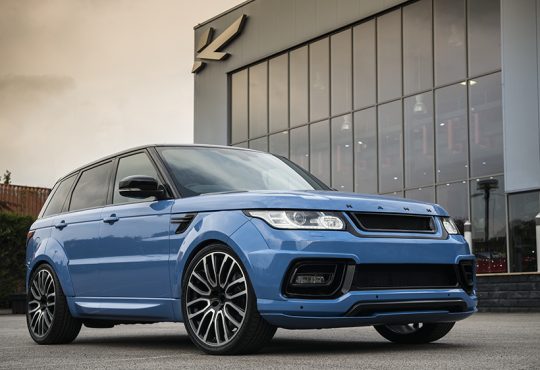 Powder Blue Pearl Range Rover Sport
